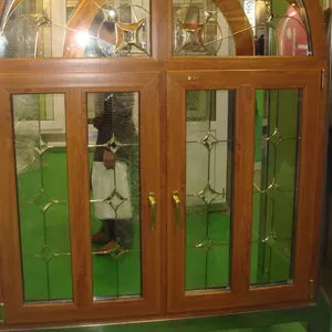  Окна и оконные стеклопакеты собственного производства из дерева под В