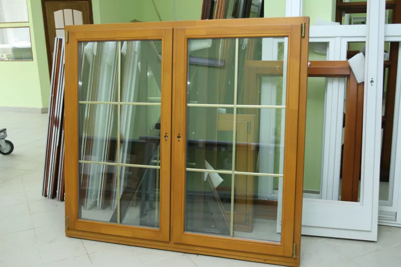  Окна и оконные стеклопакеты собственного производства из дерева под В 5