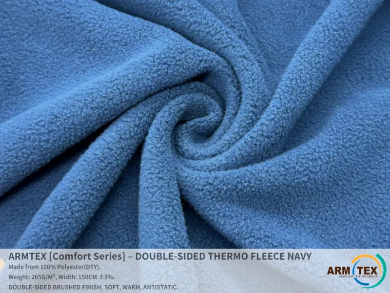 ARMTEX Comfort Series – Двусторонний Термофлис ТЕМНО-СИНИЙ 3