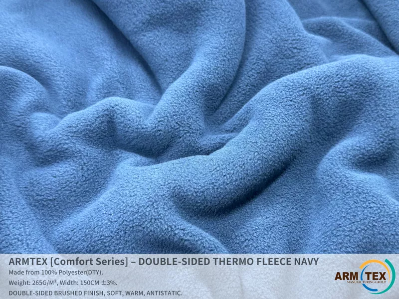 ARMTEX Comfort Series – Двусторонний Термофлис ТЕМНО-СИНИЙ 2